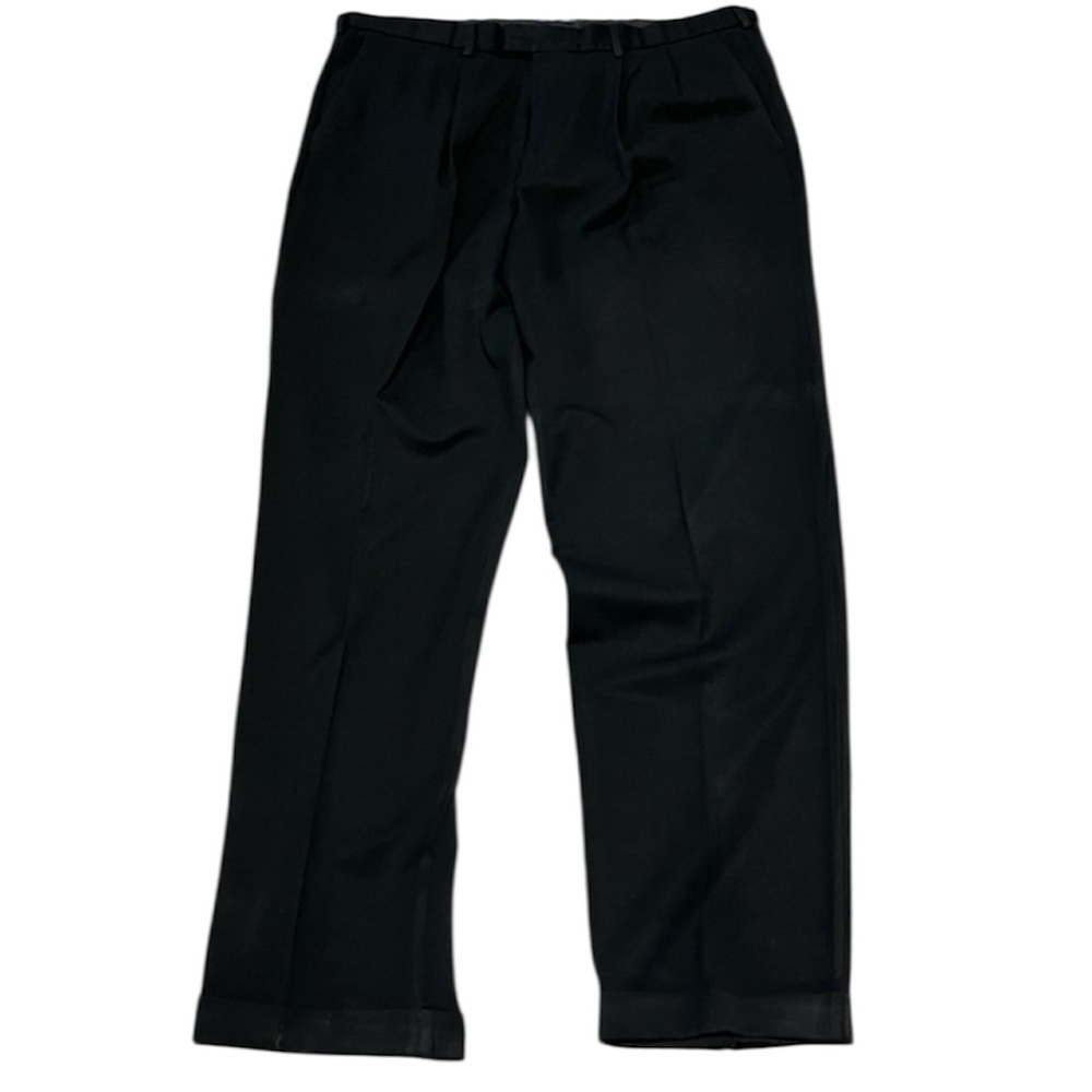 Dockers Mens Black Dress Pants  Individual Fit Stain Defender  38 Waist